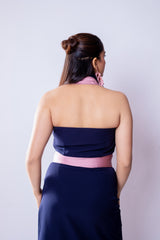 Navy Blue/ Pink