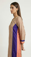 Tricolor Layers Dress