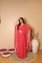 Shell Kaftan With Belt