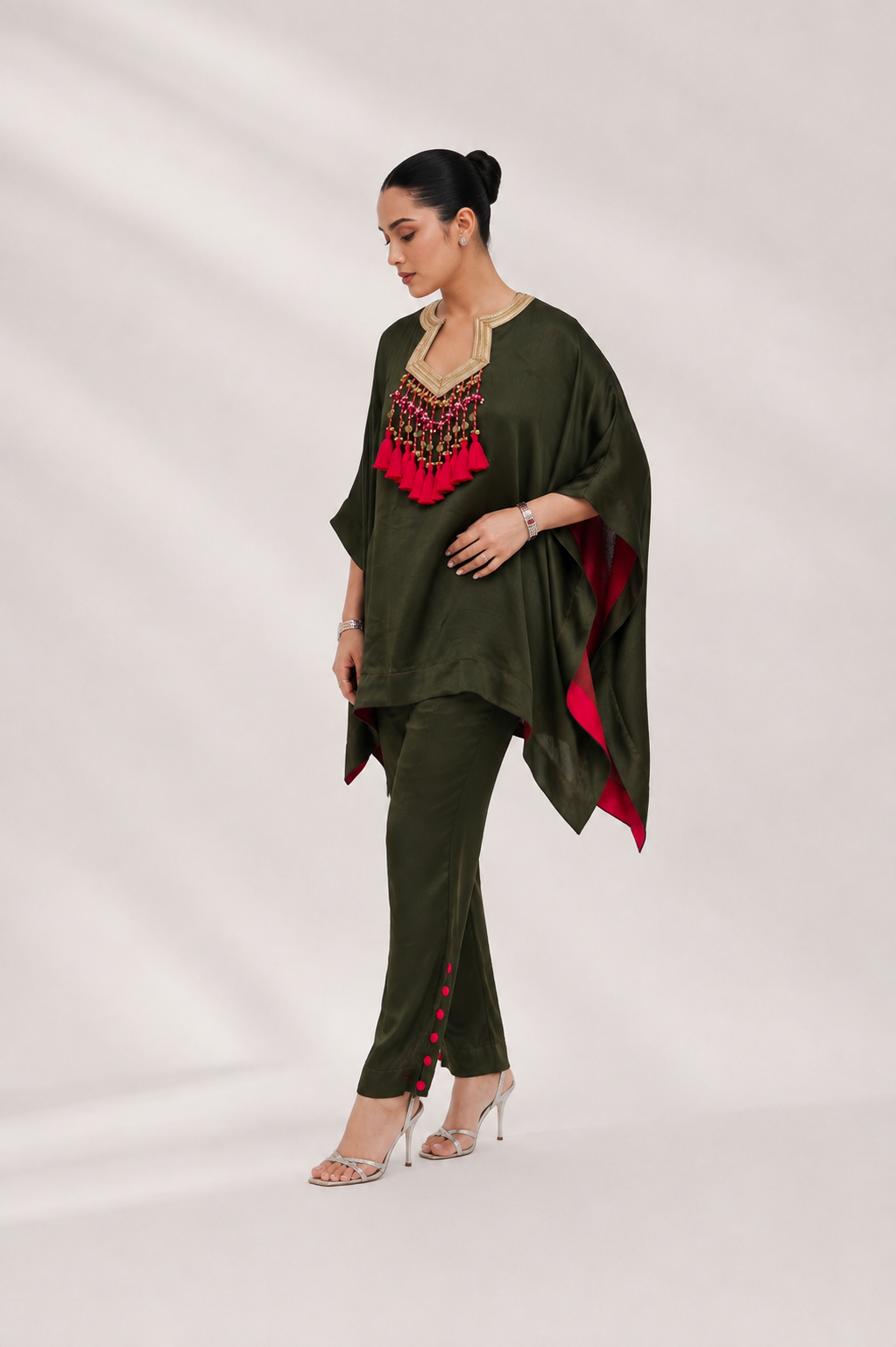 Noor Tassel Kaftan Co-ord
