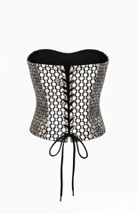 Silver Embellished Corset