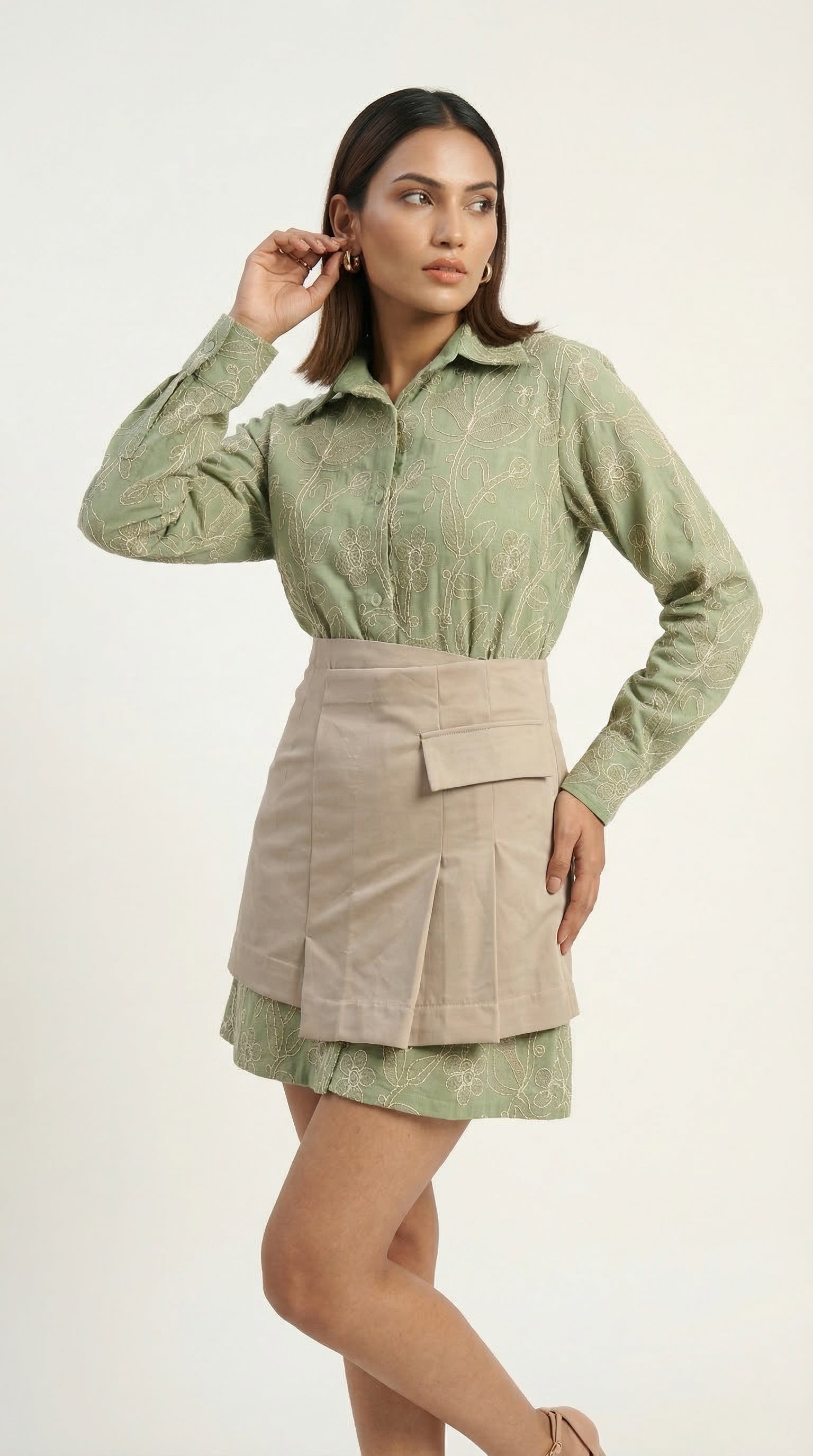 Sage Layered Co-ord