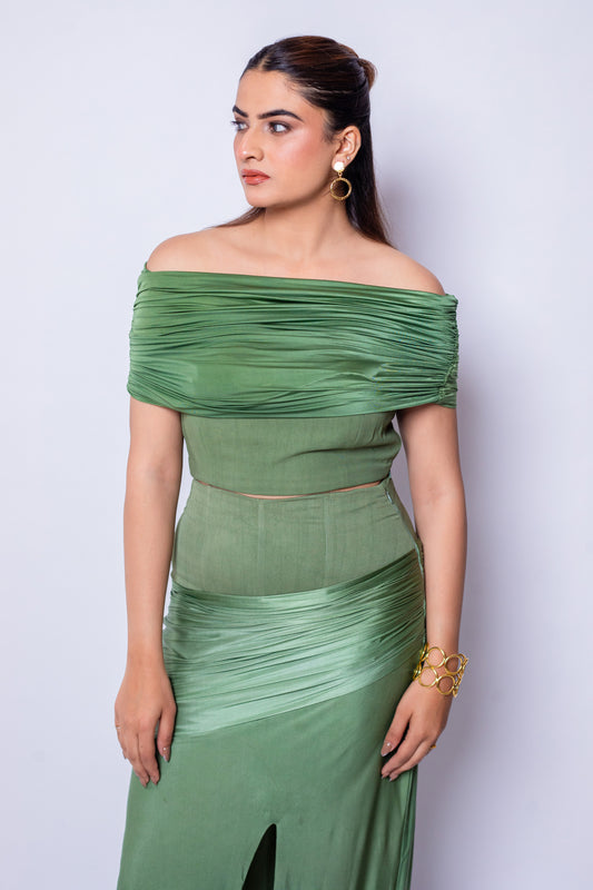 GREEN GRACE TOP