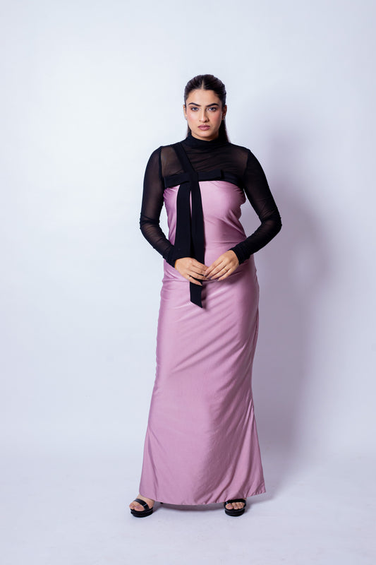 BLUSH BOW DRESS