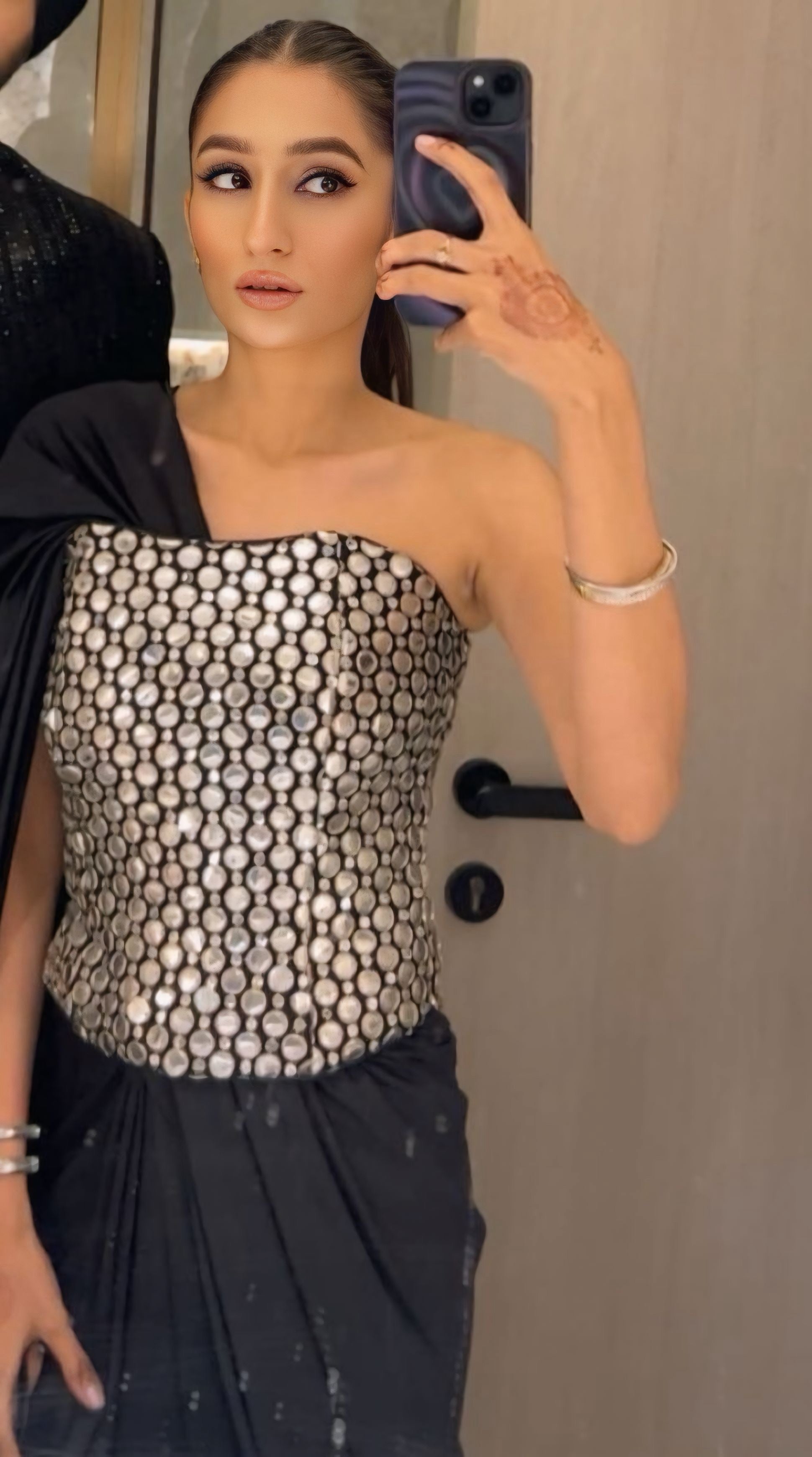 Silver Embellished Corset