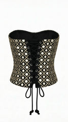 Silver Embellished Corset