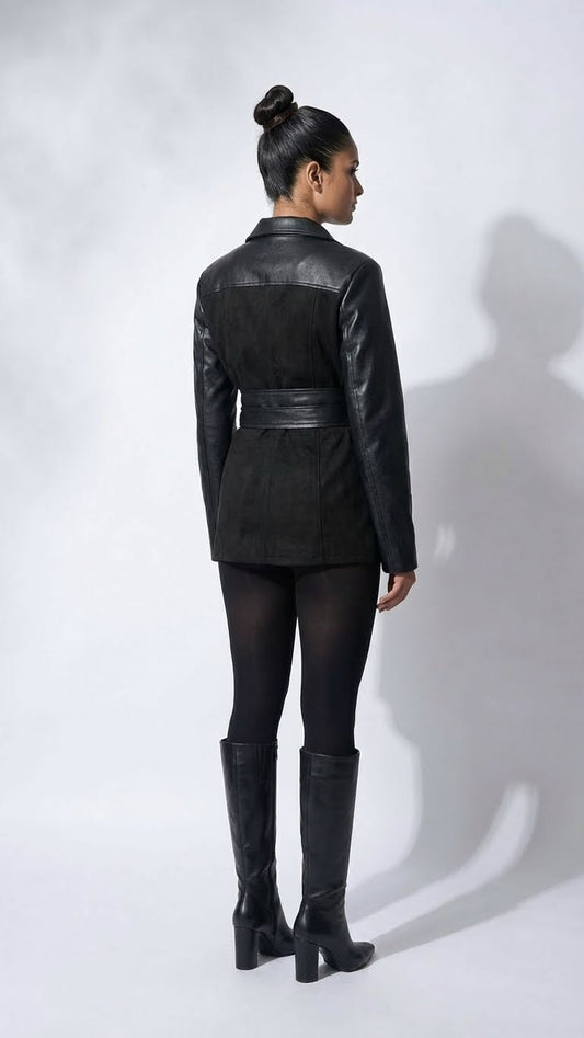 The Belted Hybrid Blazer