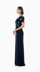 Velvet Drape Gown