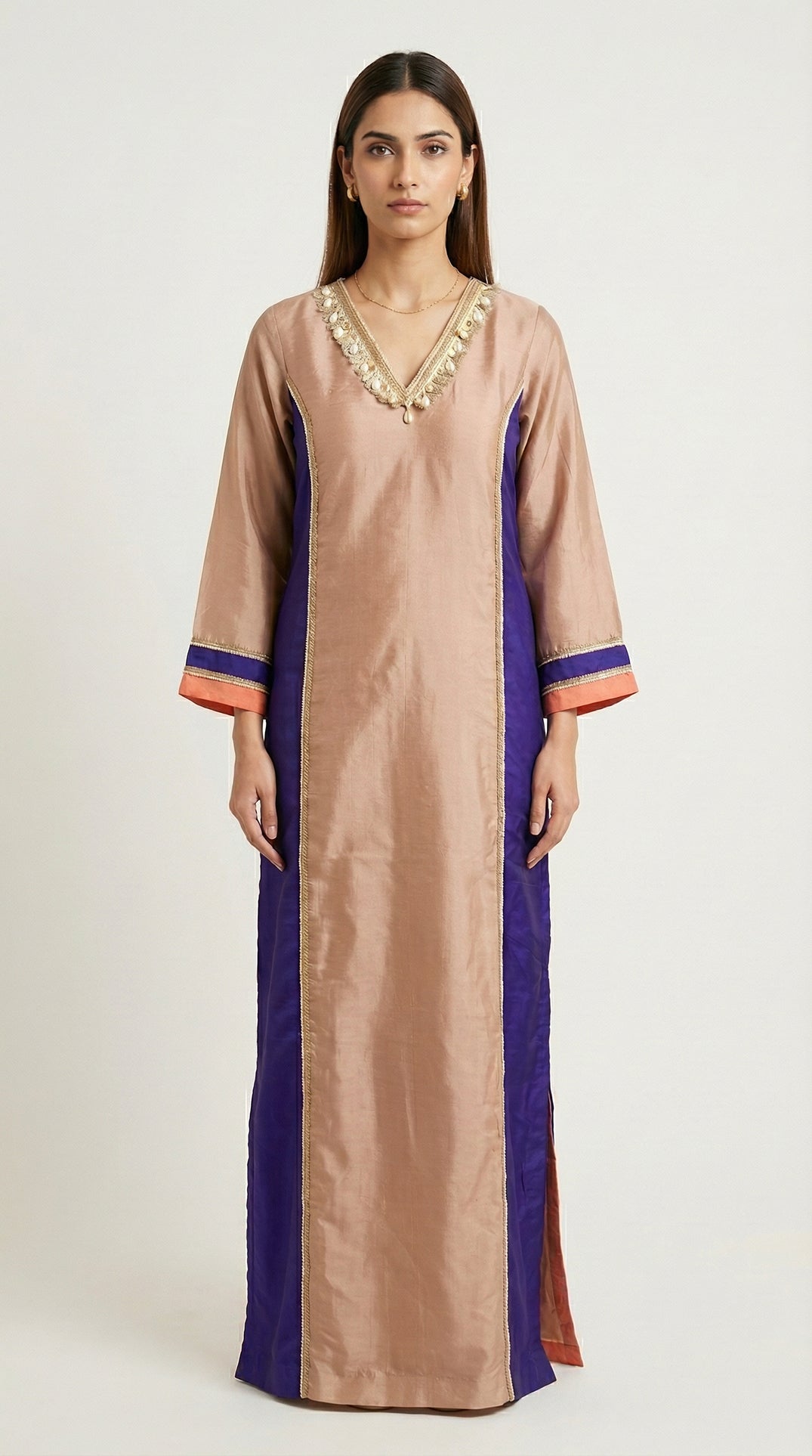 Tricolor Layers Dress