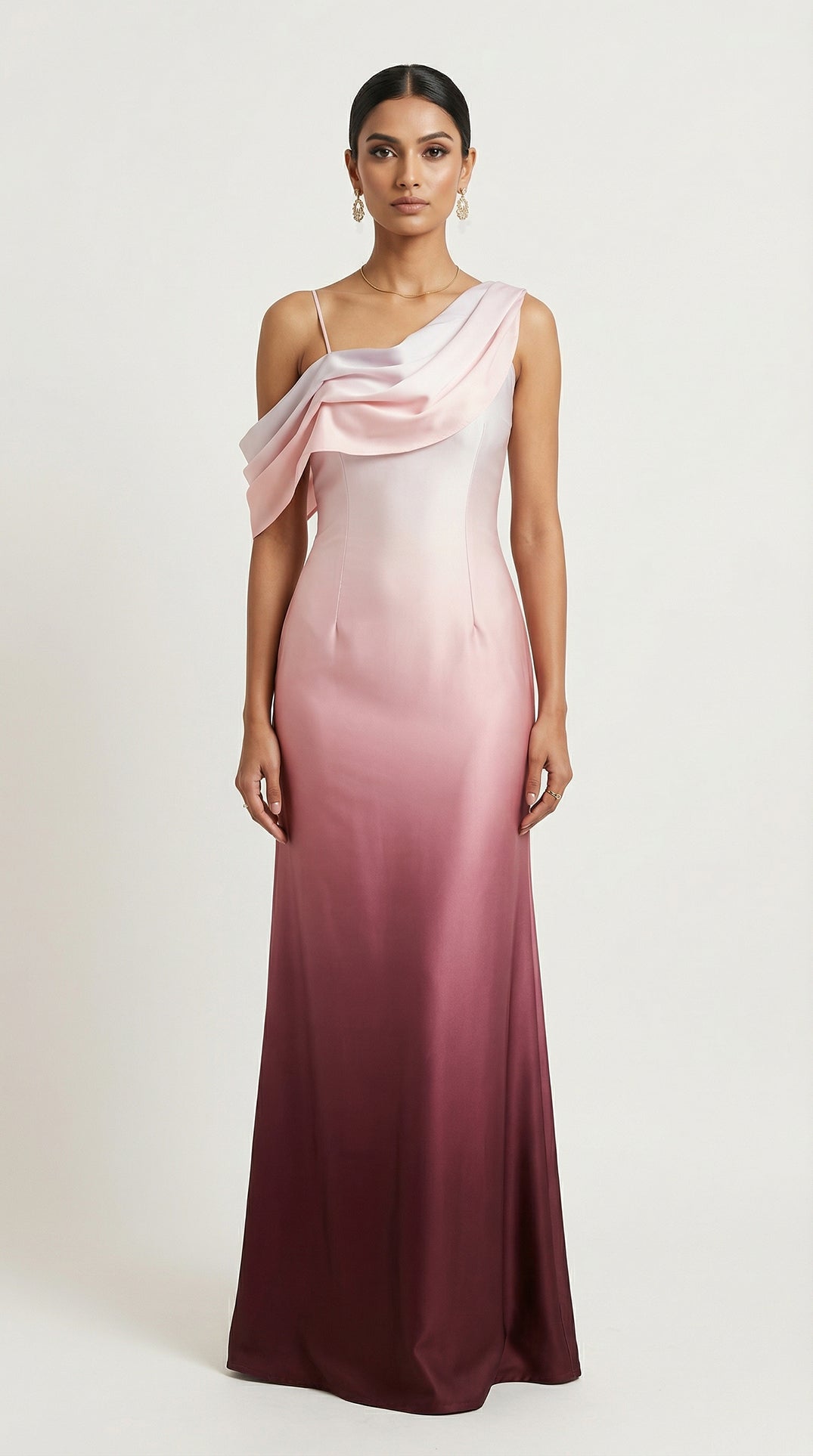 Ombre Satin Gown