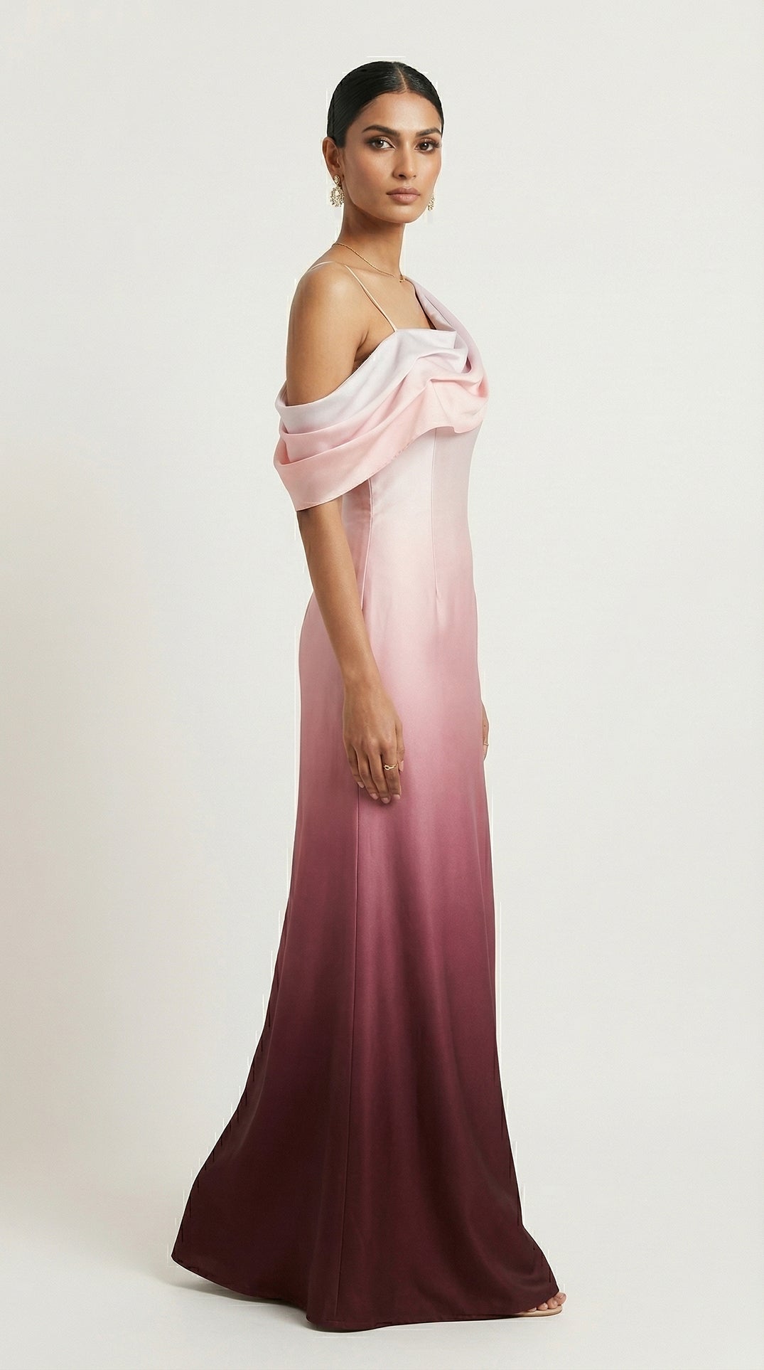 Ombre Satin Gown