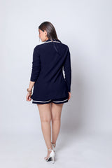 Navy Blue/ Ivory