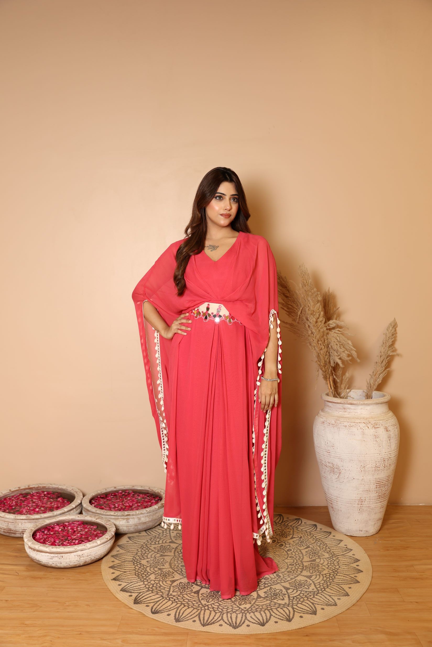 Shell Kaftan With Belt