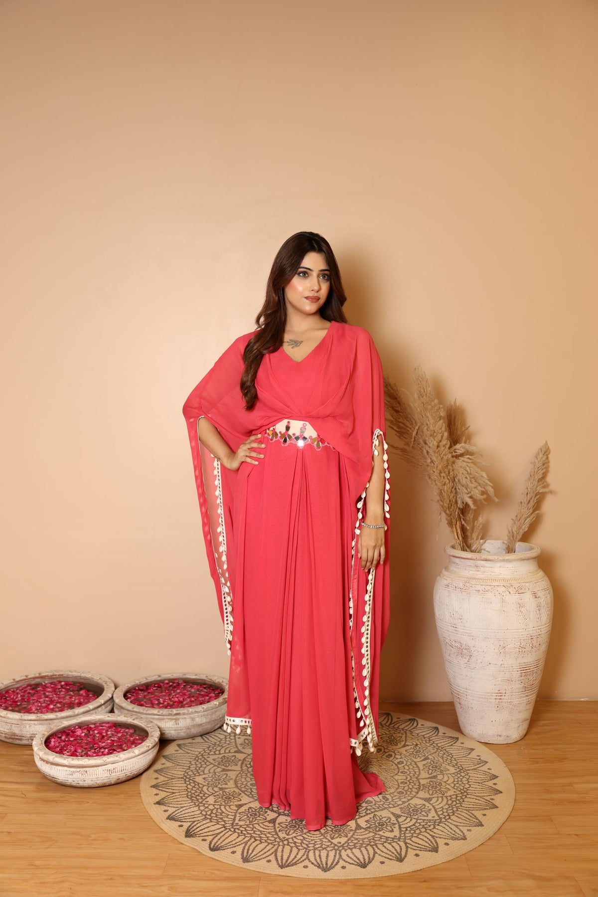 Shell Kaftan With Belt