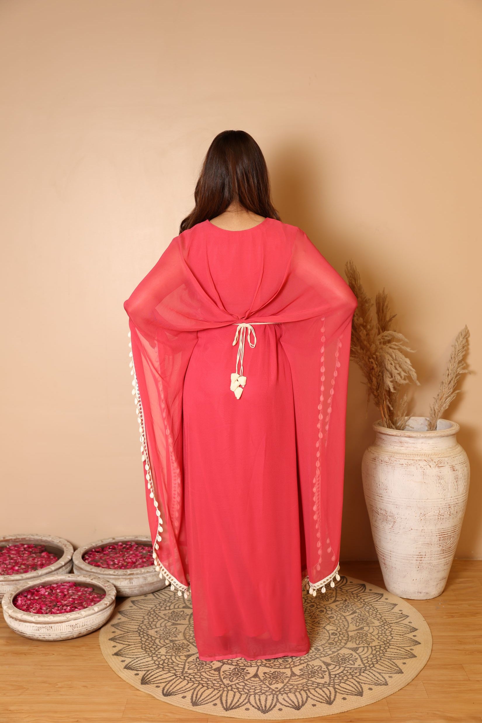 Shell Kaftan With Belt